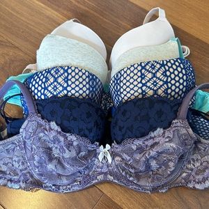 Victoria’s Secret Pink lot of 5 bras - 34D